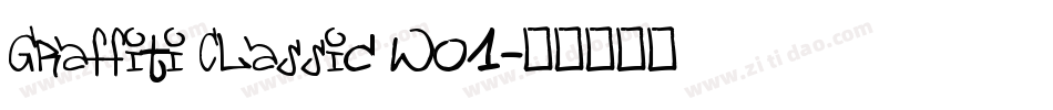 Graffiti Classic W01字体转换